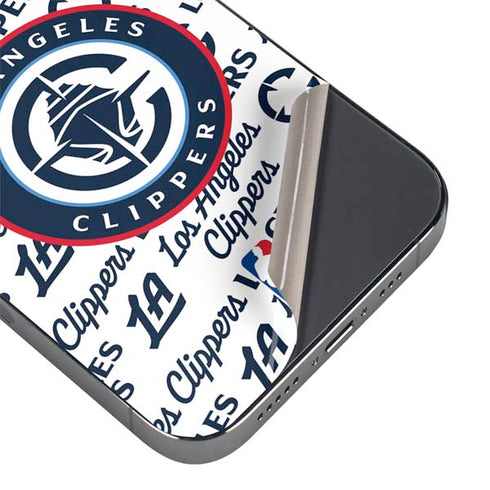NBA Los Angeles Clippers Blast Text iPhone 14 Pro Skin